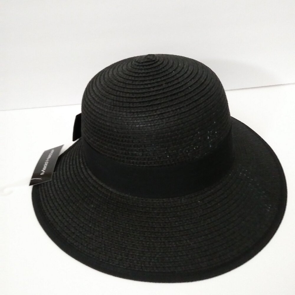Madd Hatter Straw Black Hat